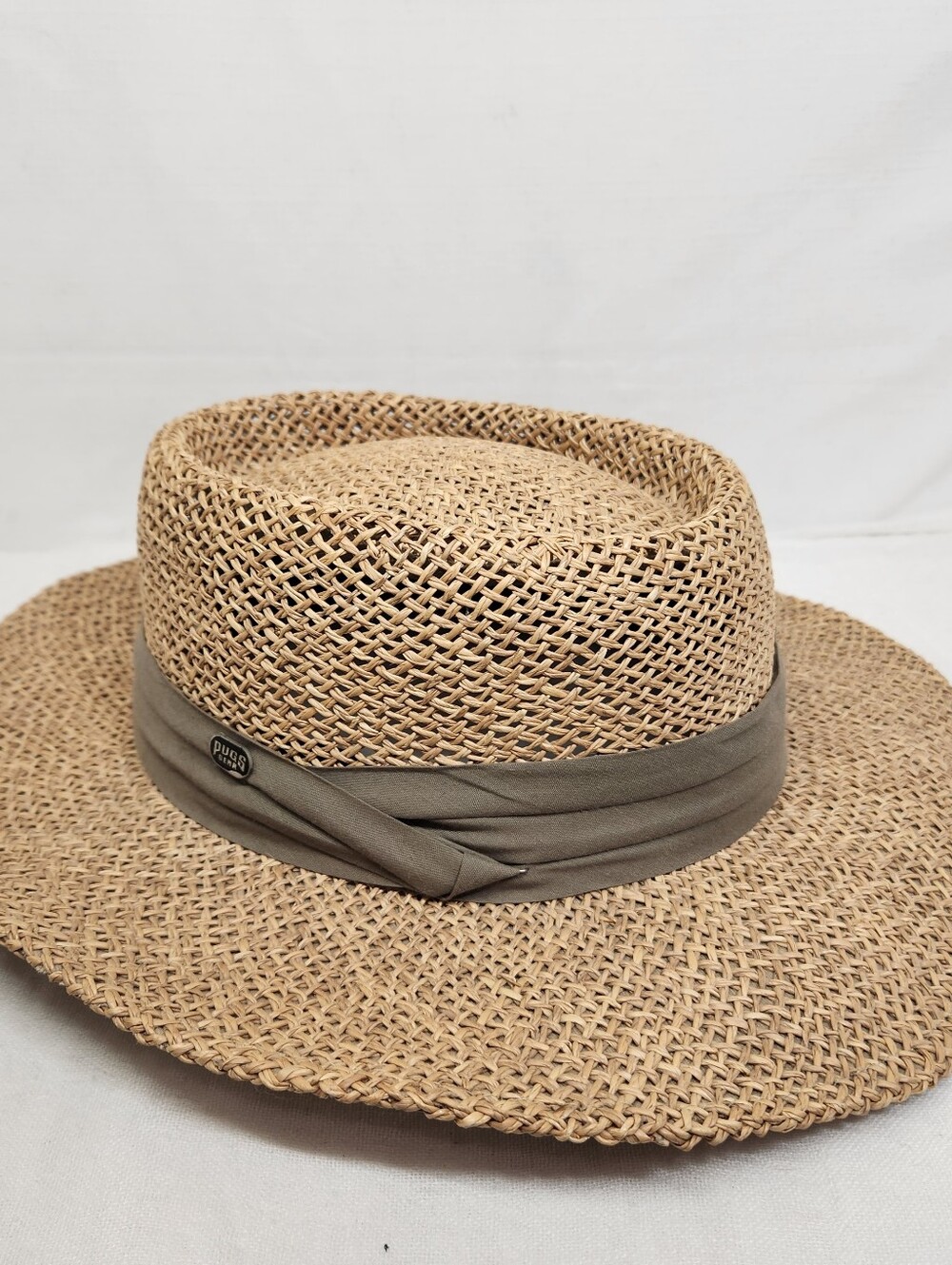 Pugs Gear Mens Straw Fedora Sun Protection Hat